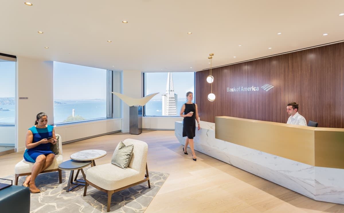 Bank of America — Slim XL Malt wood flooring