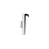 Tarkett ProtectWall cappings — WHITE — SKU 26619001
