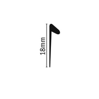 Tarkett ProtectWall cappings — SILVER — SKU 26619005