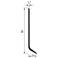 Tarkett Flexible skirtings — BLACK — SKU 580108001