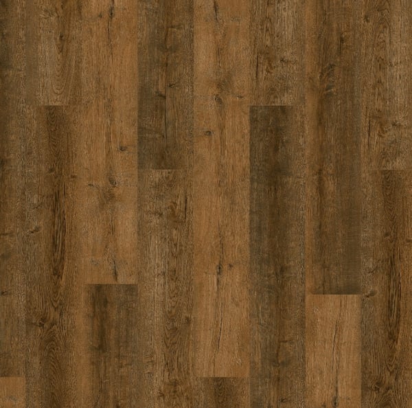 Trivaro Trivaro Essential Wood Grain LVT — Wood Grain Imitating Solid Wood Medium Brown ZJE19007-5 — SKU 203ZJE19007-5